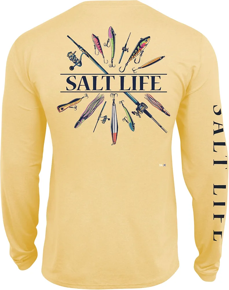 Salt Life Men's Lure Me in Long Sleeve Performance Tee