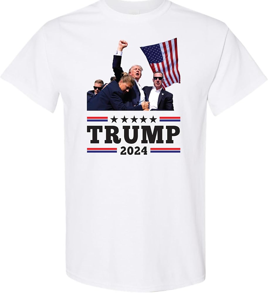 Fight Trump 2024 Trump 2024 MAGA Assassination Attempt Fight Election Republican T-Shirt for Men and Women