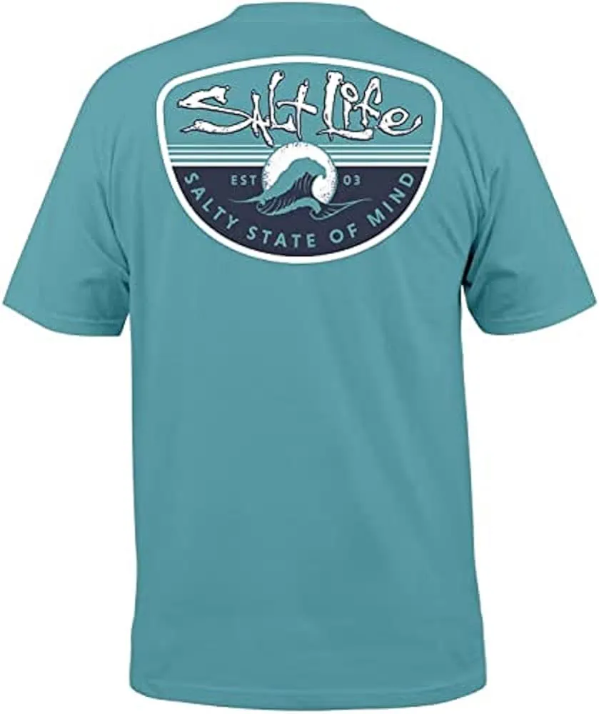 Salt Life Men's Standard Morning Wave Short Sleeve Crew Neck Tee