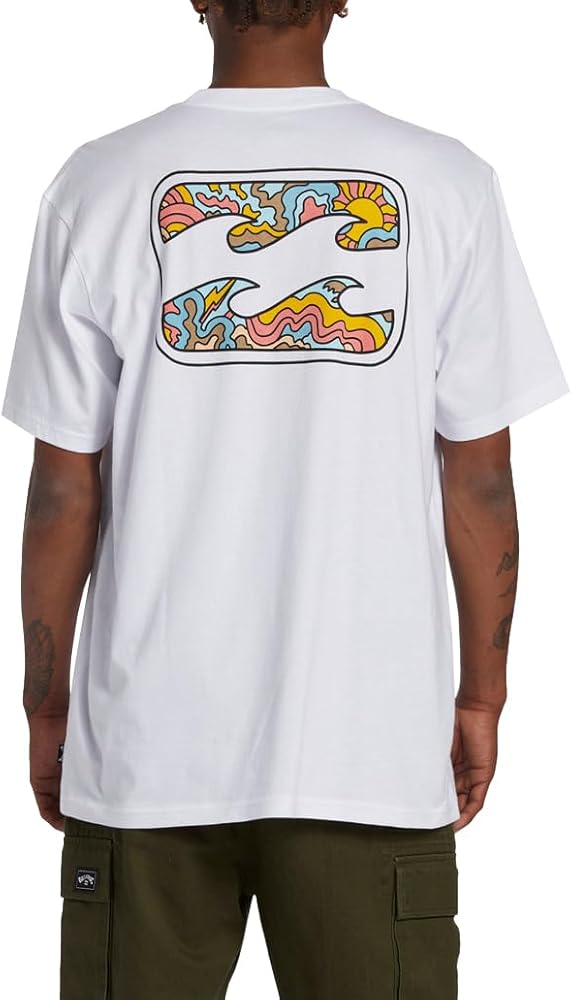 Billabong Men's Crayon Wave Short Sleeve Graphic Tee