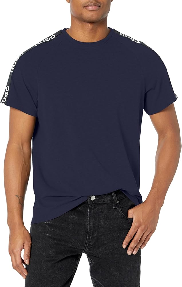 HUGO Men's Logo Taping Short Sleeve T-shirt