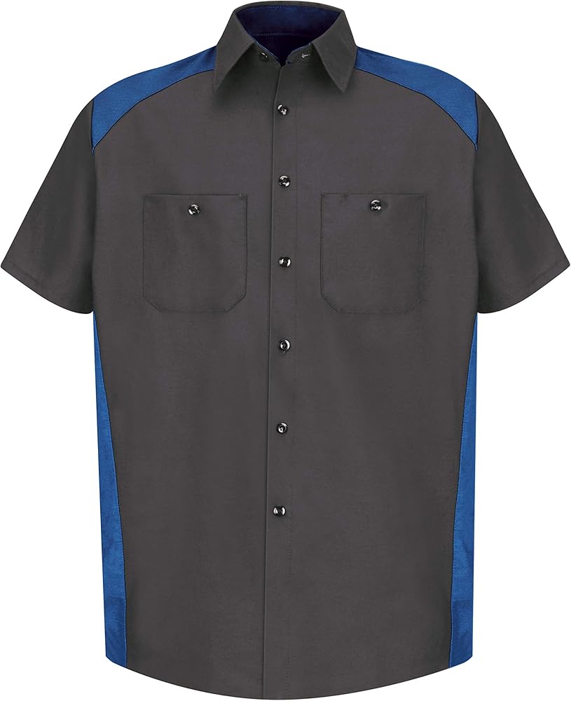 Red Kap Men's Big and Tall Short-Sleeve Motorsports Shirt