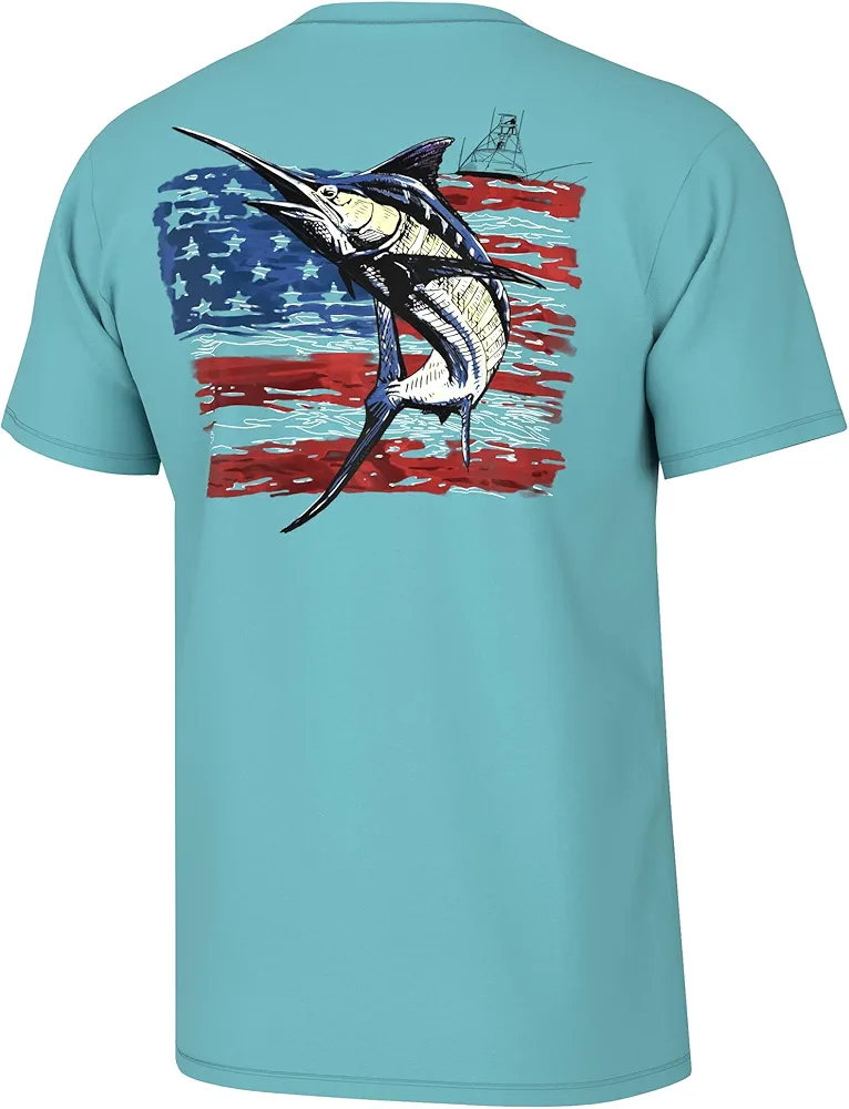 HUK Men's Kc Scott Short Sleeve Tee, Performance Fishing T-Shirt