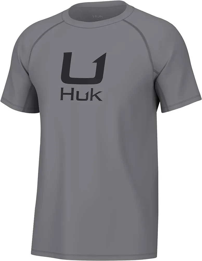 HUK Men's Icon X Crew, Short-Sleeve Performance Fishing Shirt