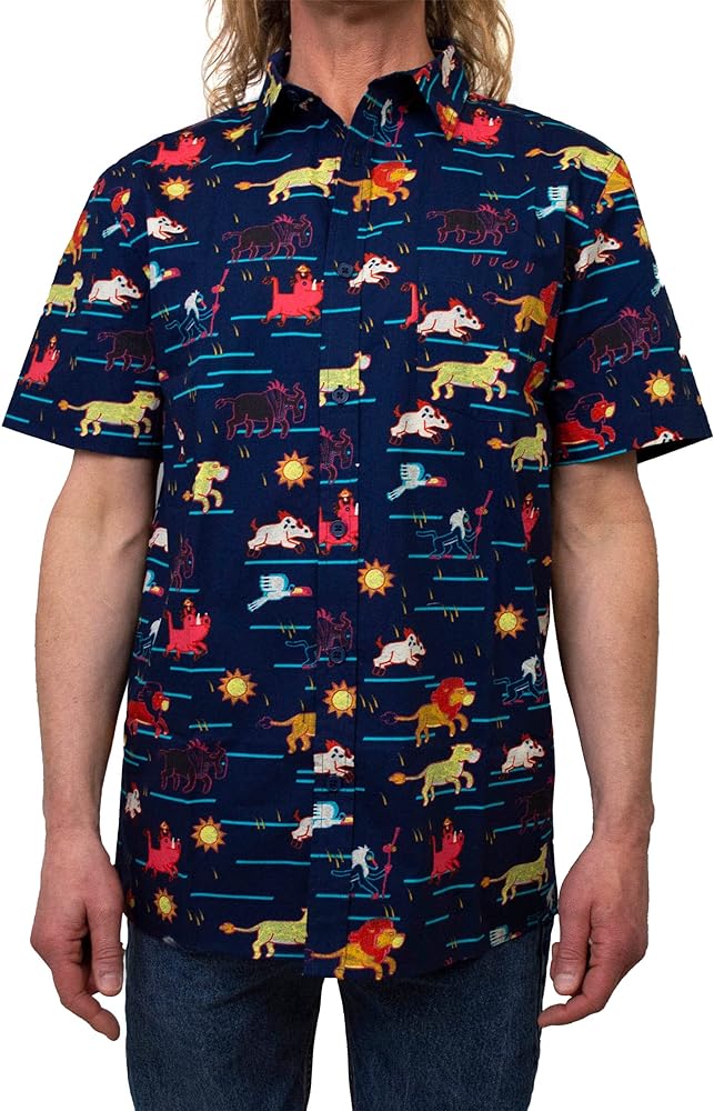 Disney Men's Lion King Button Down Shirt