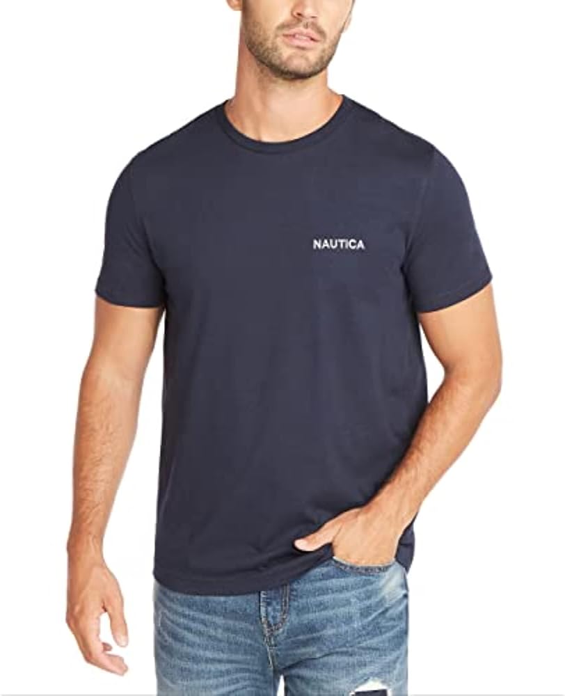 Nautica Men's Short Sleeve Solid Crew Neck T-Shirt