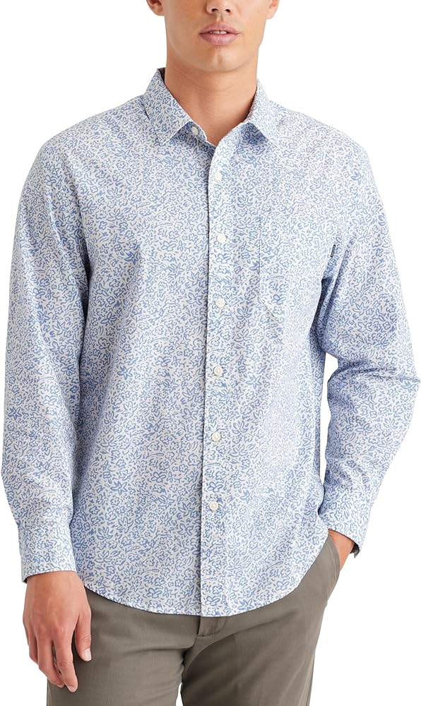 Dockers Men's Regular Fit Long Sleeve Casual Shirt (Regular and Big & Tall)