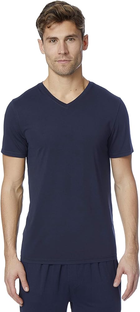 32 DEGREEES Men's Cool Classic VNeck T-Shirt | Anti-Odor | 4-Way Stretch | Moisture Wicking