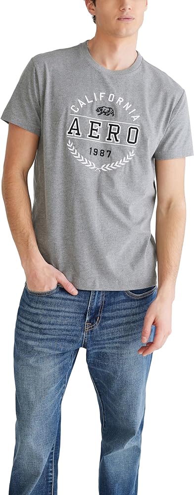 AEROPOSTALE Men's Circle Logo Short Sleeve Tee