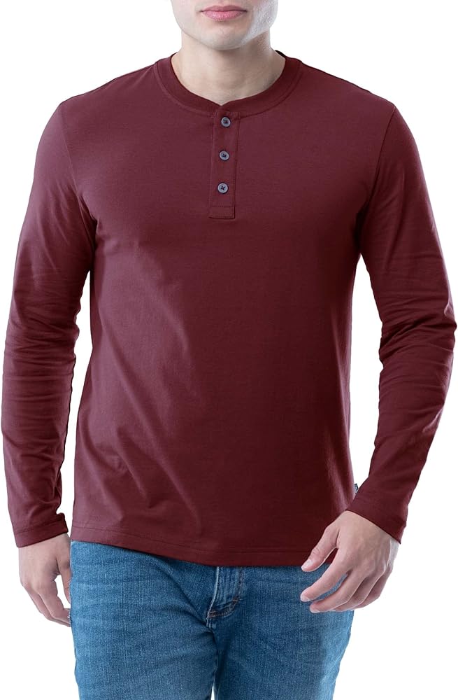 Lee Men's Long Sleeve Soft Washed Cotton Henley T-Shirt