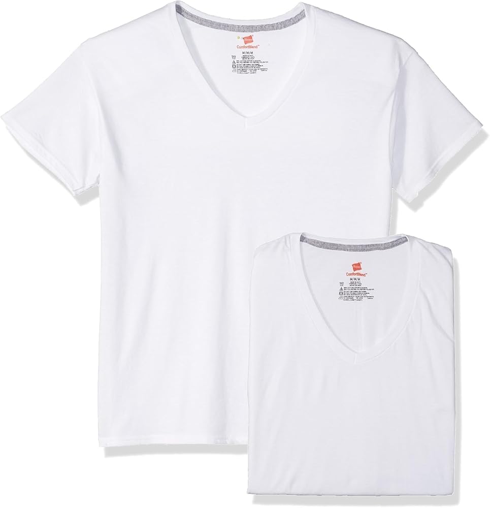 Hanes Ultimate Men's 4-Pack Comfortblend V-Neck with FreshIQ