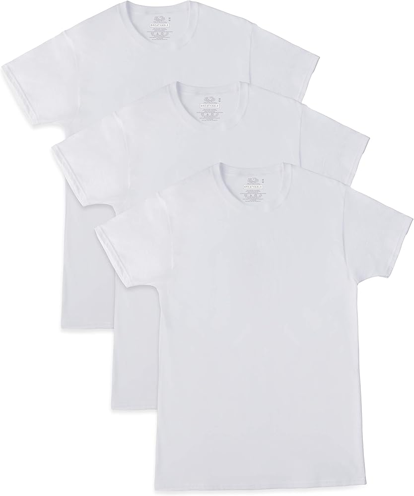 Fruit of the Loom Men's Cooling Undershirts, Quick Dry & Moisture Wicking