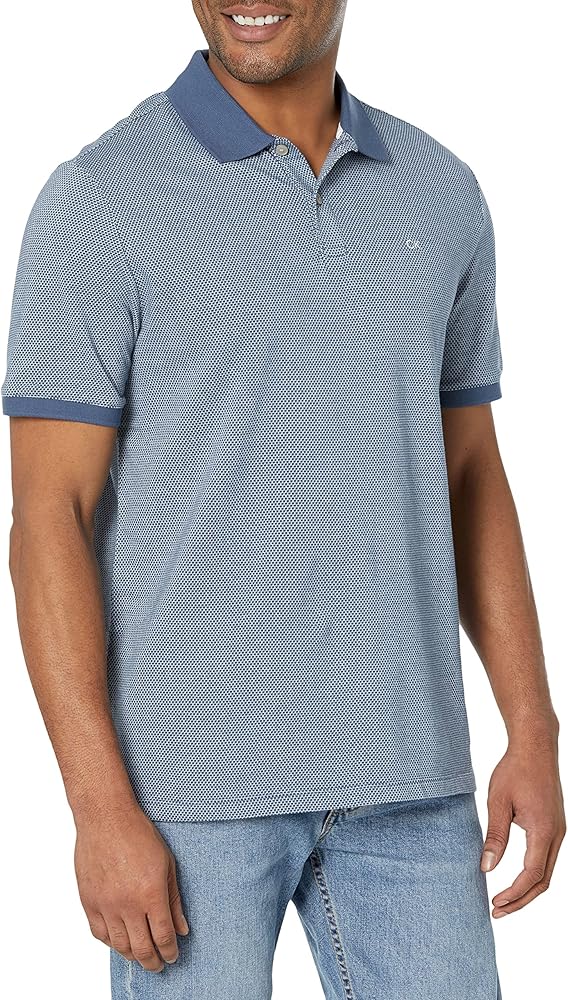 Calvin Klein Men's Jacquard Refined Polo