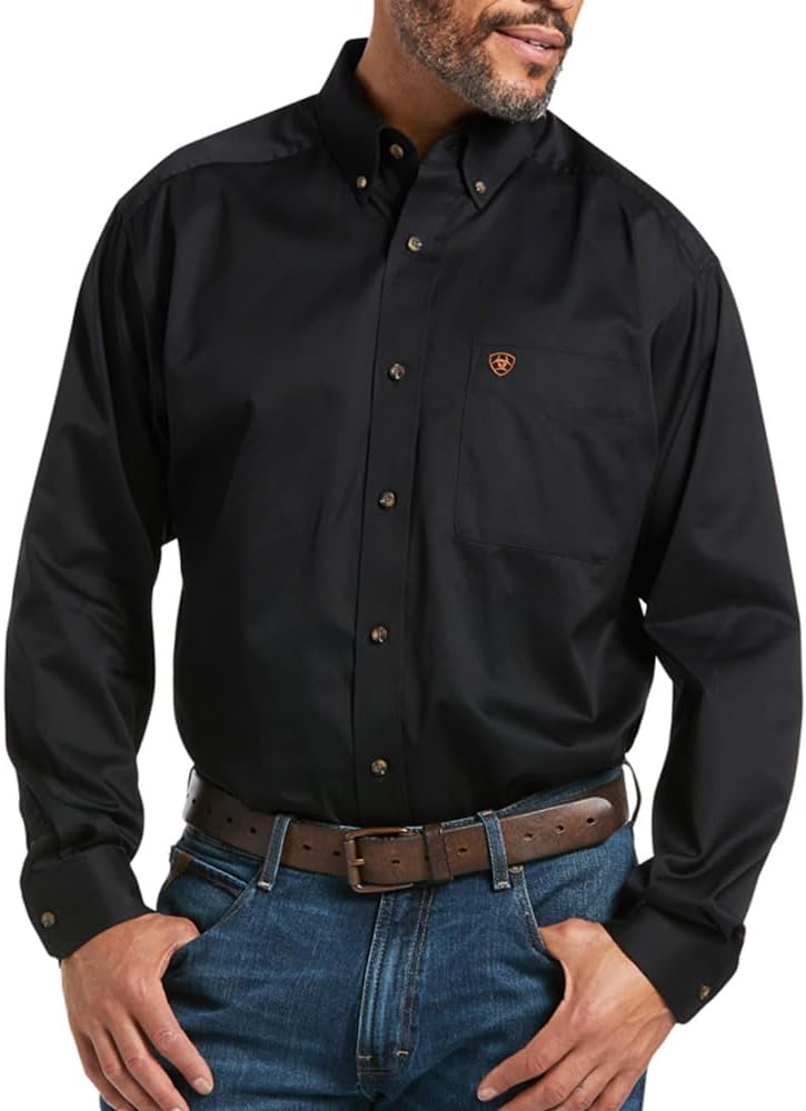 ARIAT Men's Team Logo Twill Classic Fit Shirt