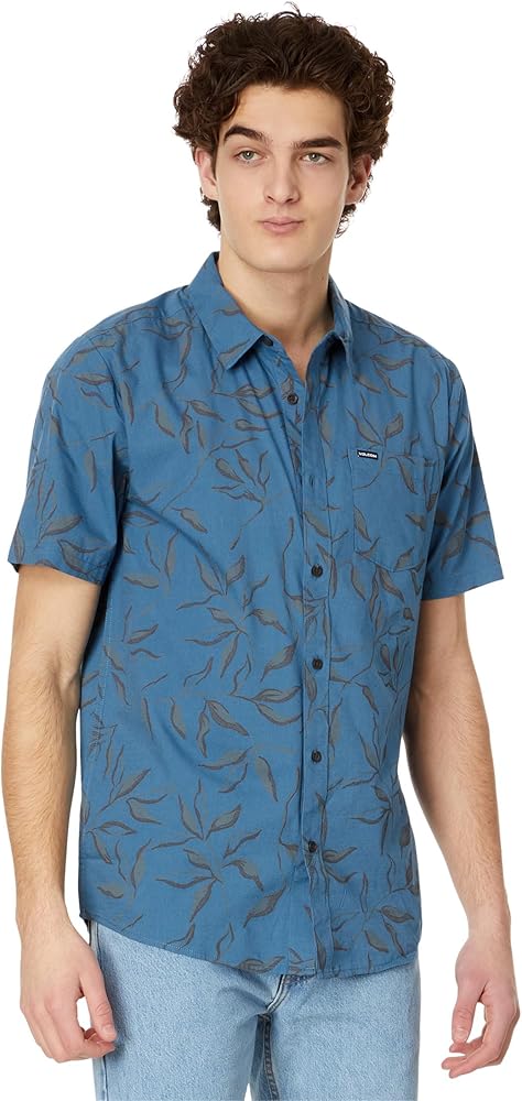 Volcom Men's Stone Mash Short Sleeve Button Down Shirt