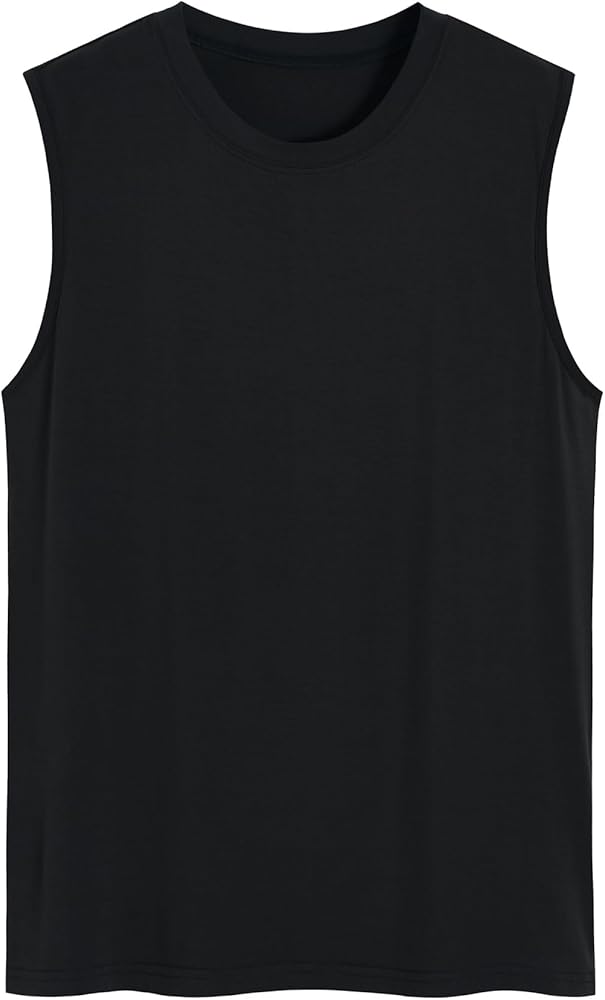 Latuza Men's Bamboo Viscose Sleep Tank Top Sleeveless Pajama Shirt