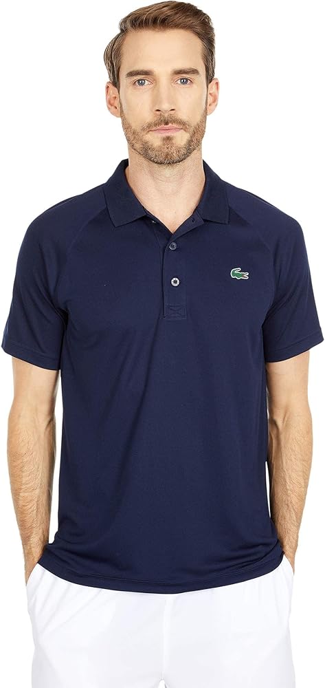 Lacoste Men's Ultra Dry Raglan Sleeve Polo Sport Short