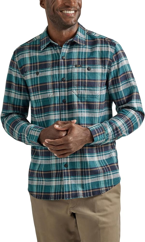 Lee Men's Extreme Motion Flannel Working West Shirt