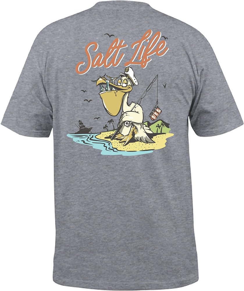 Salt Life Men's Gone Fishin' Short Sleeve Tee