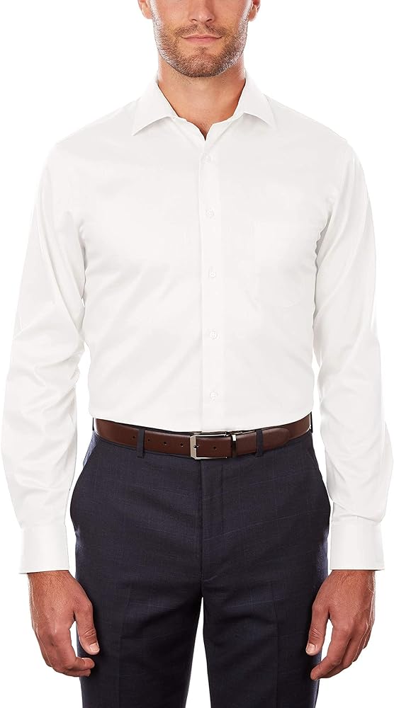 Van Heusen Men’s Regular Fit Flex Collar Stretch Dress Shirt