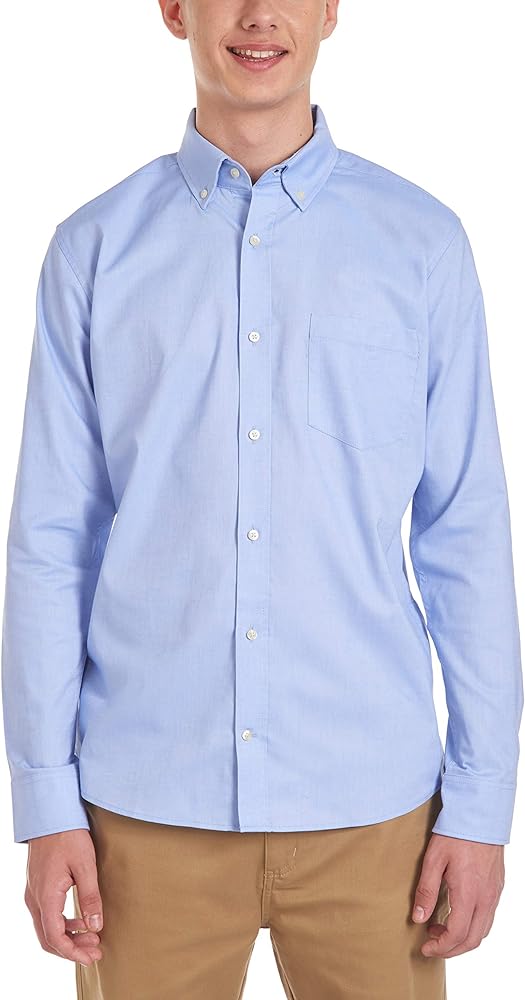 IZOD Uniform Young Men's Long Sleeve Button-Down Oxford Shirt