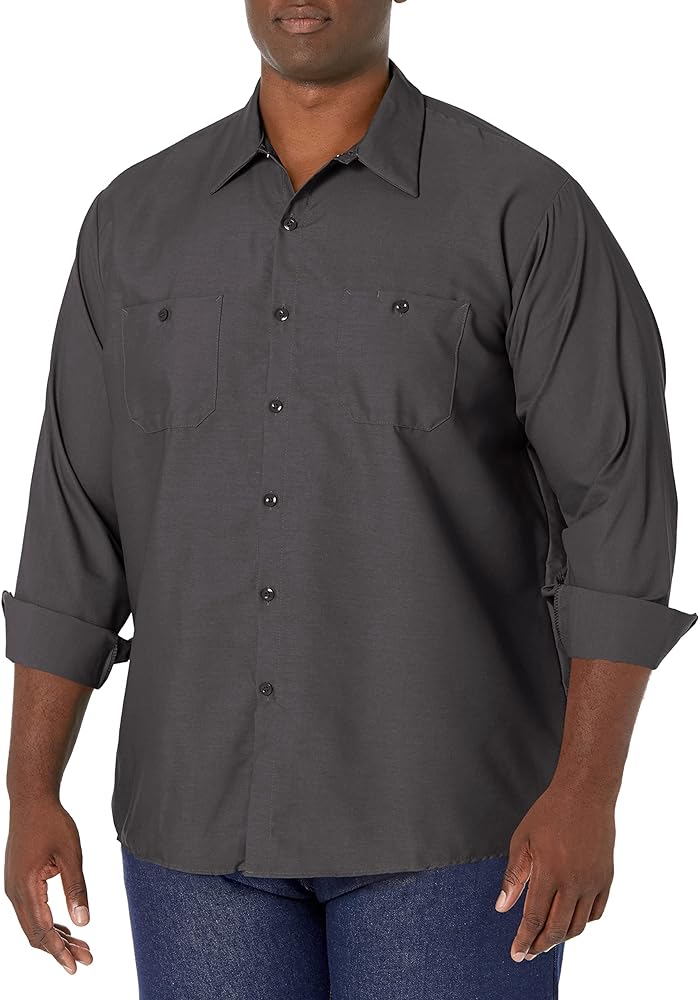 Red Kap Men's Industrial Long Sleeve Work Shirt