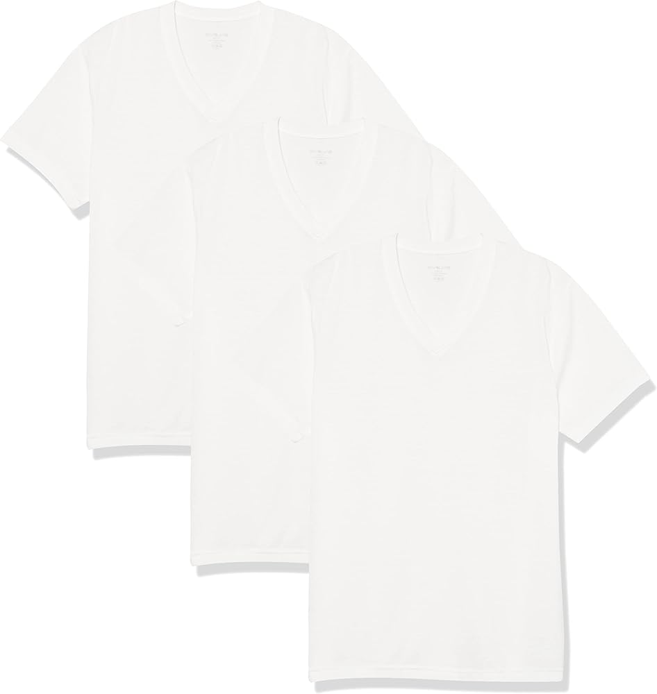 Evolve Men's Performance Cotton 3 Pack V-Neck T-Shirt