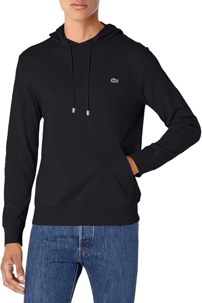 Lacoste Mens Cotton Jersey Hooded T-Shirt