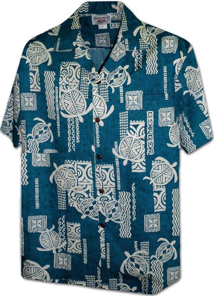 Pacific Legend Polynesian Honu Men's Hawaiian Shirt