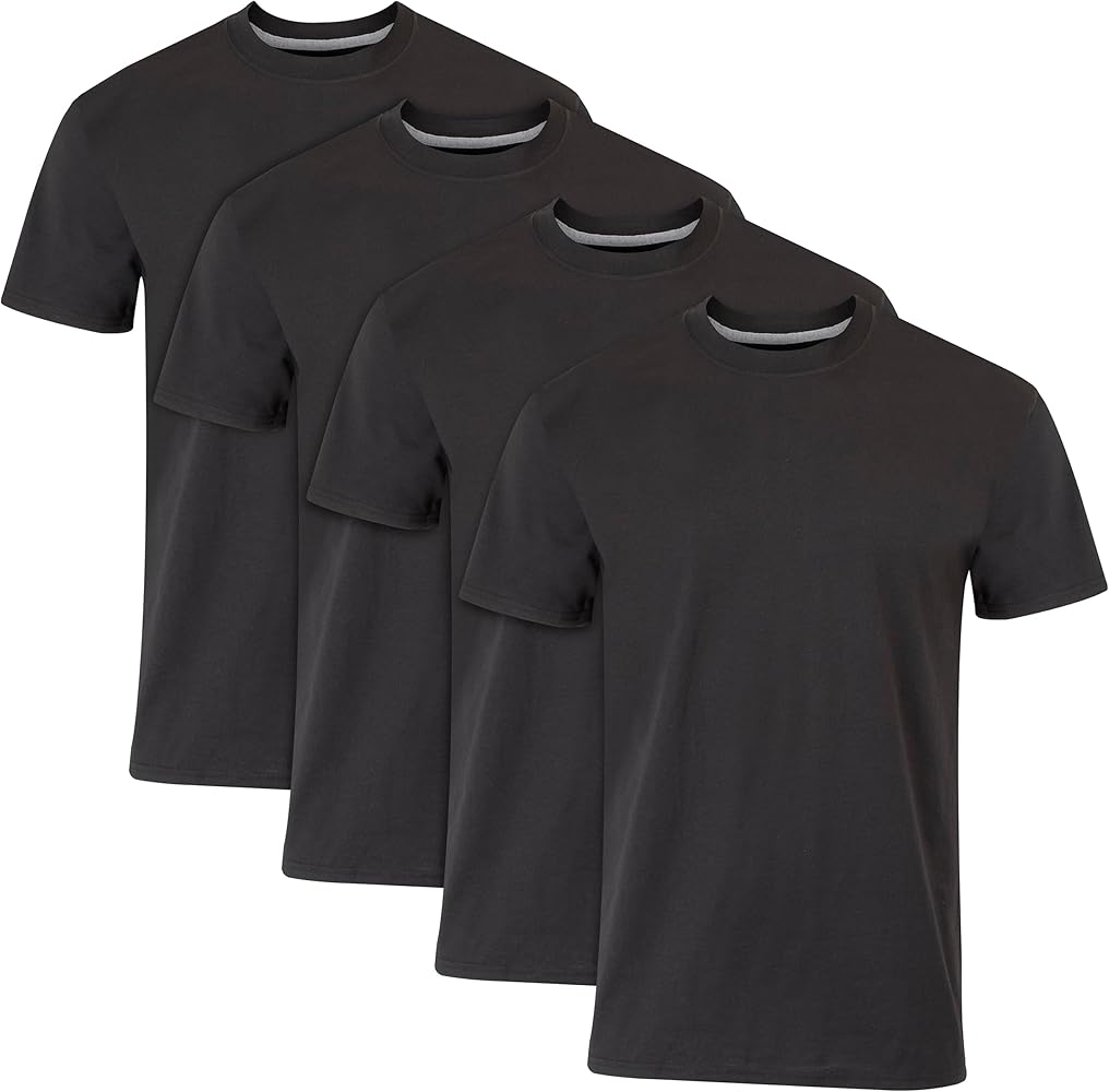 Hanes Ultimate Men's Fresh Iq Slim Fit Crew Undershirt, 4-Pack