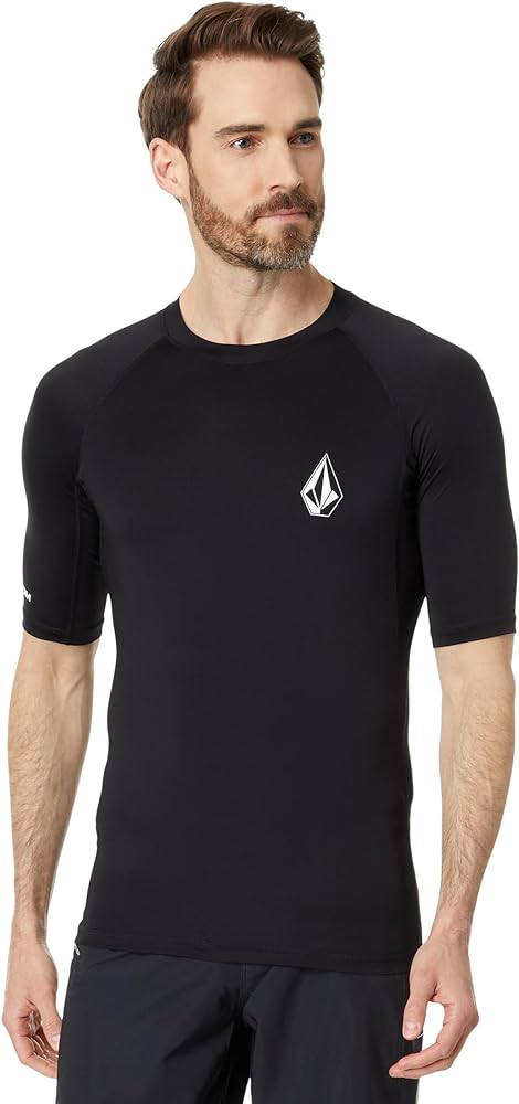 Volcom Men's Solid UPF 50+ Short Sleeve Rashguard