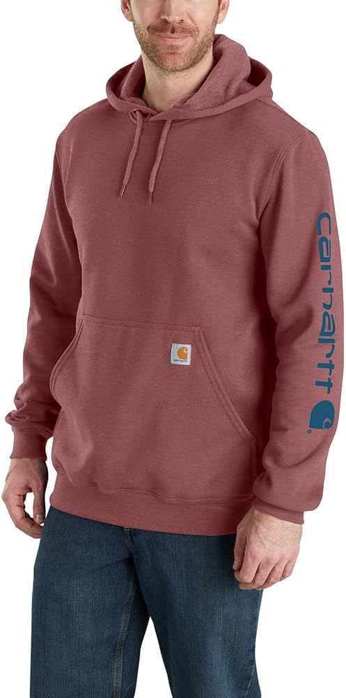 Carhartt Men's Loose Fit Midweight Logo Sleeve Graphic Sweatshirt