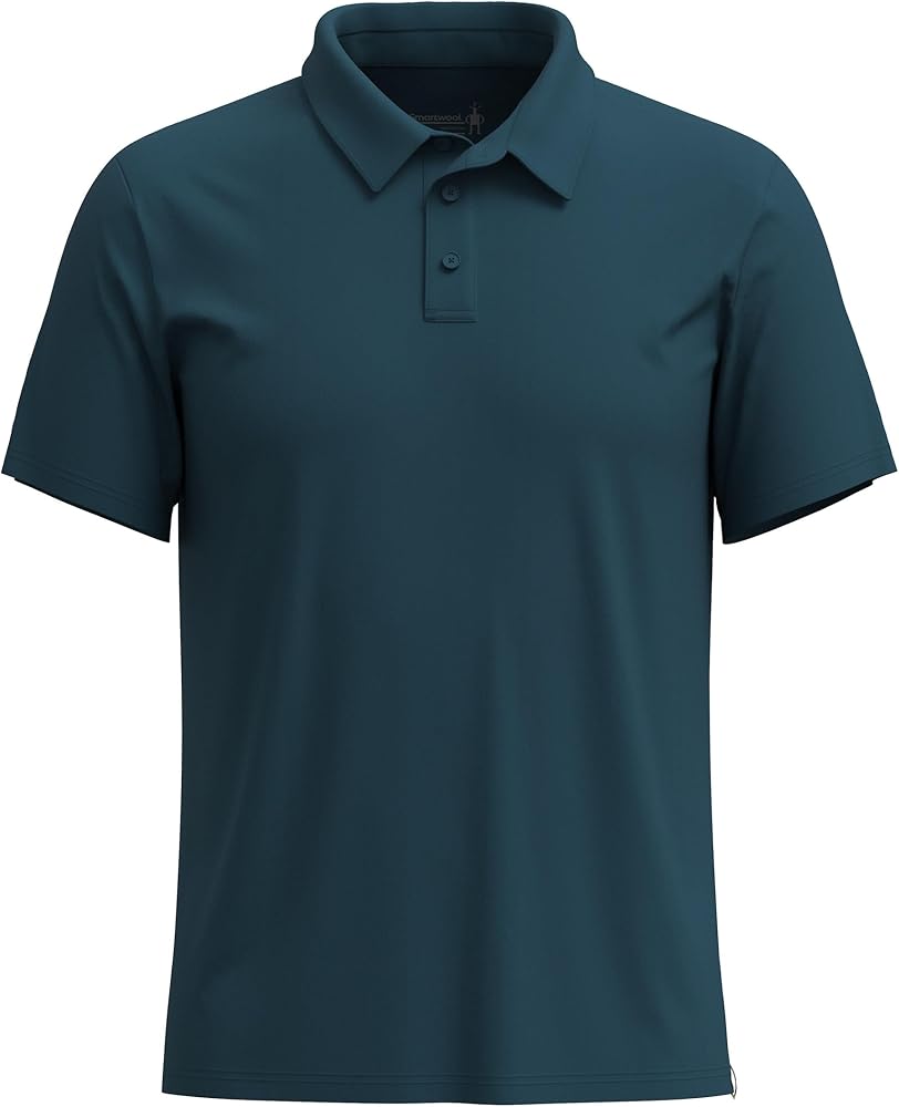 Smartwool Men's Merino Wool Short Sleeve Polo (Regular Fit)