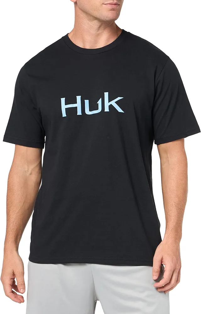 HUK Men's Performance Fishing Logo Tee, Short Sleeve, Quick-Dry