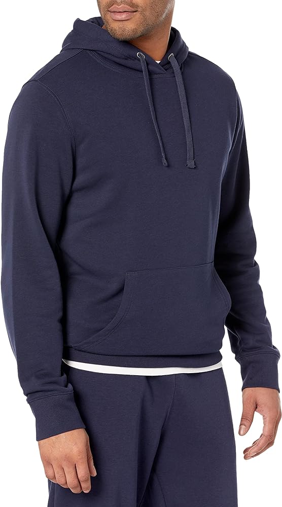 Amazon Essentials Men's Lightweight Long-Sleeve French Terry Hoodie (Available in Big & Tall)