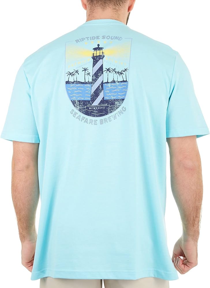 IZOD Men's Saltwater Short Sleeve Graphic T-Shirt