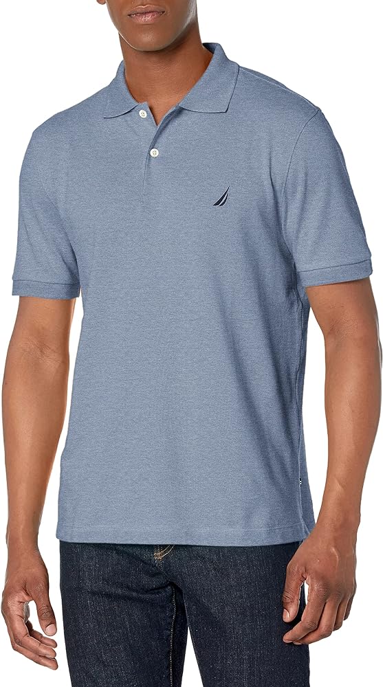 Nautica Men's Short Sleeve Classic Fit Pique Polo