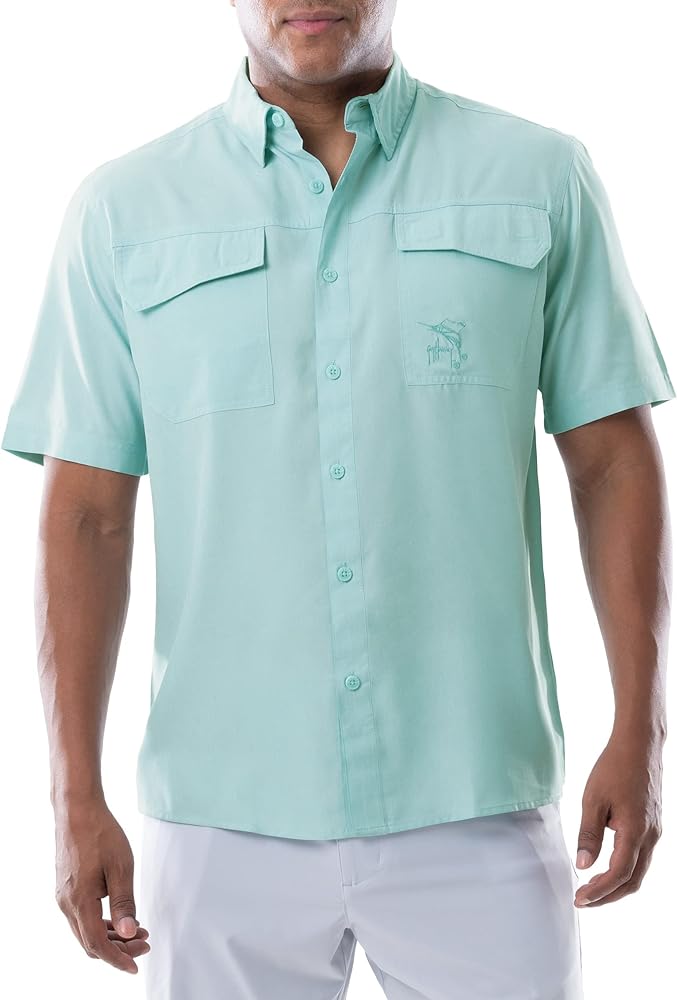 Guy Harvey Men's Short Sleeve Performance Fishing Shirt