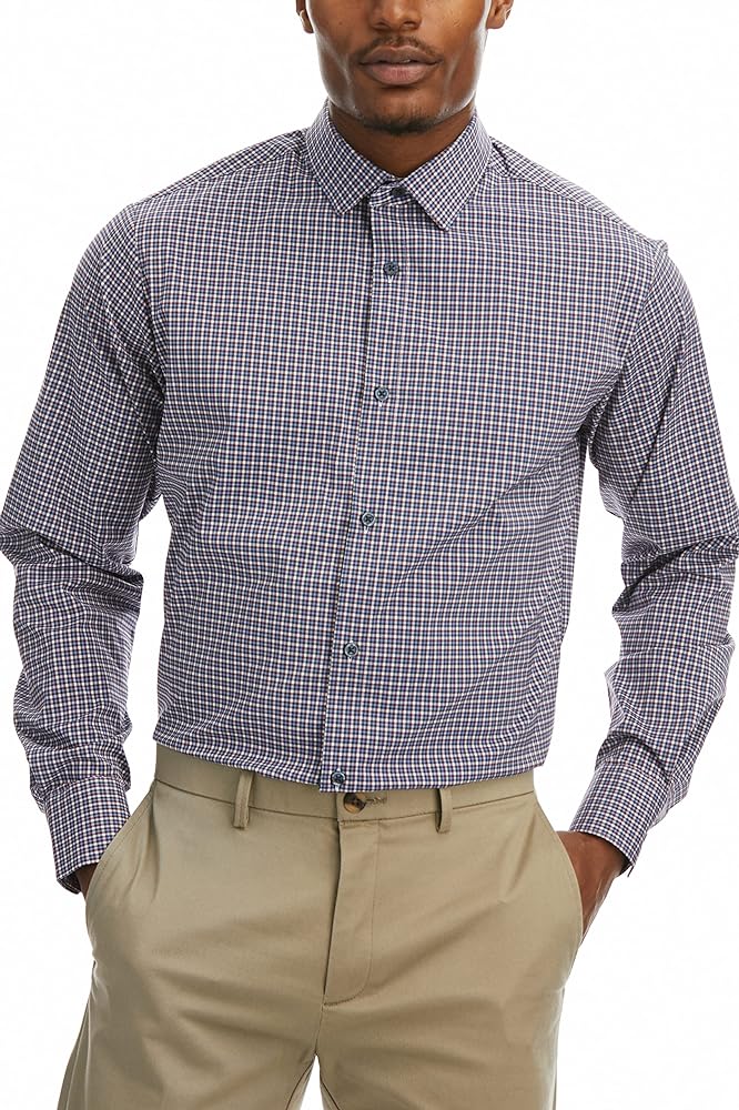 Haggar Men's Classic Fit Performance Button Down Shirt