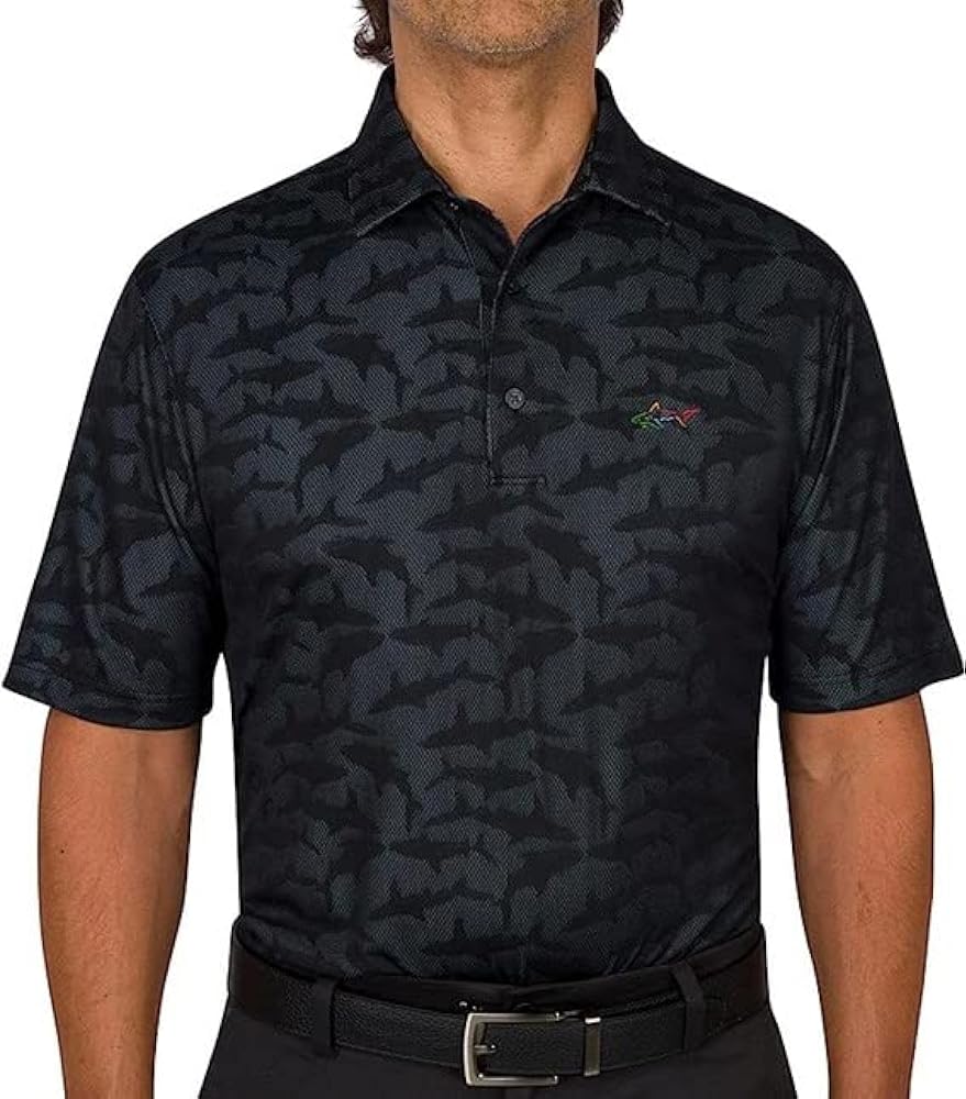 Greg Norman Men's Performance Golf Polo