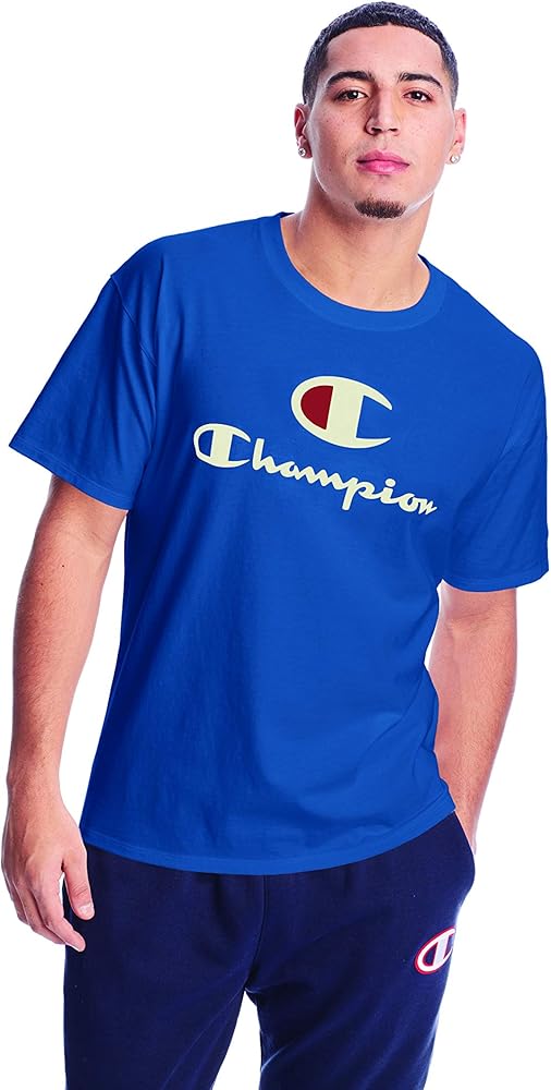 Champion Men'S Classic T-Shirt, Double Logo