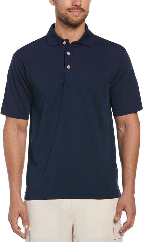 Cubavera Men's Essential Textured Performance Polo Shirt, Moisture-Wicking Technology, Regular Fit (Size Small-5x Big & Tall)