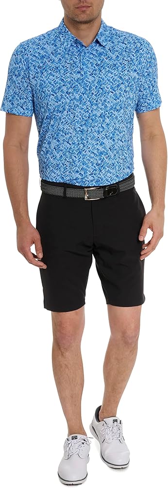 Robert Graham Men's Tyne Short Sleeve Knit Polo Shirt