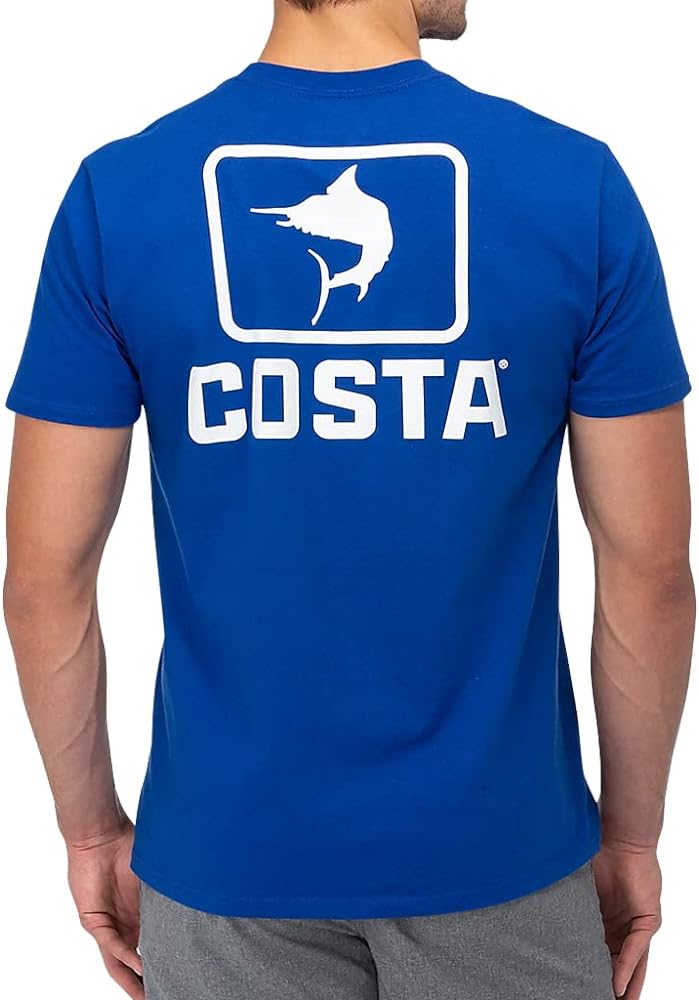 Costa Del Mar Unisex Adult Emblem Marlin Short Sleeve T-Shirt