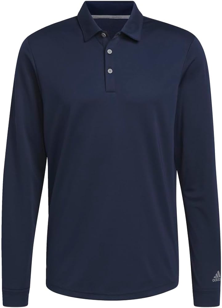 adidas Men's UPF Long Sleeve Golf Polo Shirt