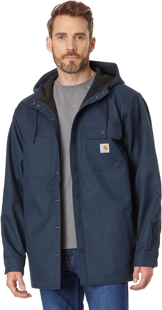 Carhartt Men's Rain Defender Relaxed Fit Heavyweight Hooded Shirt Jacket