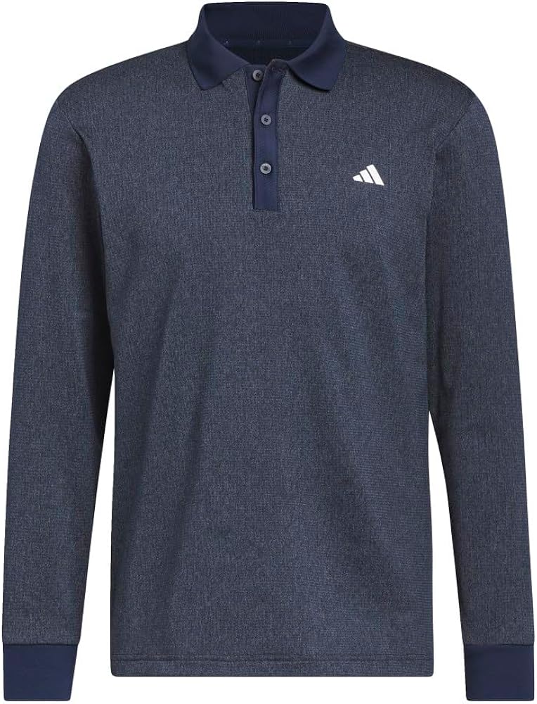 adidas Men's Essentials Long Sleeve Golf Polo Shirt