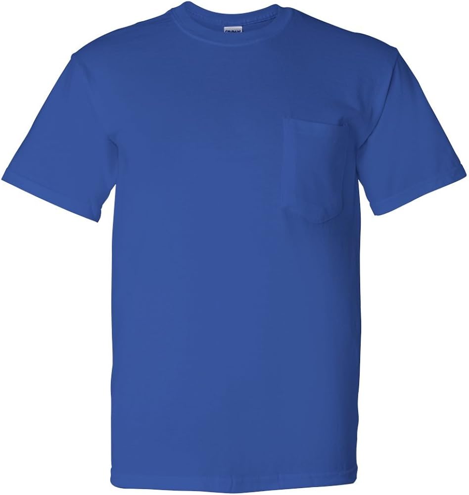 Gildan DryBlend 5.6 oz., 50/50 Pocket T-Shirt (G830) ROYAL