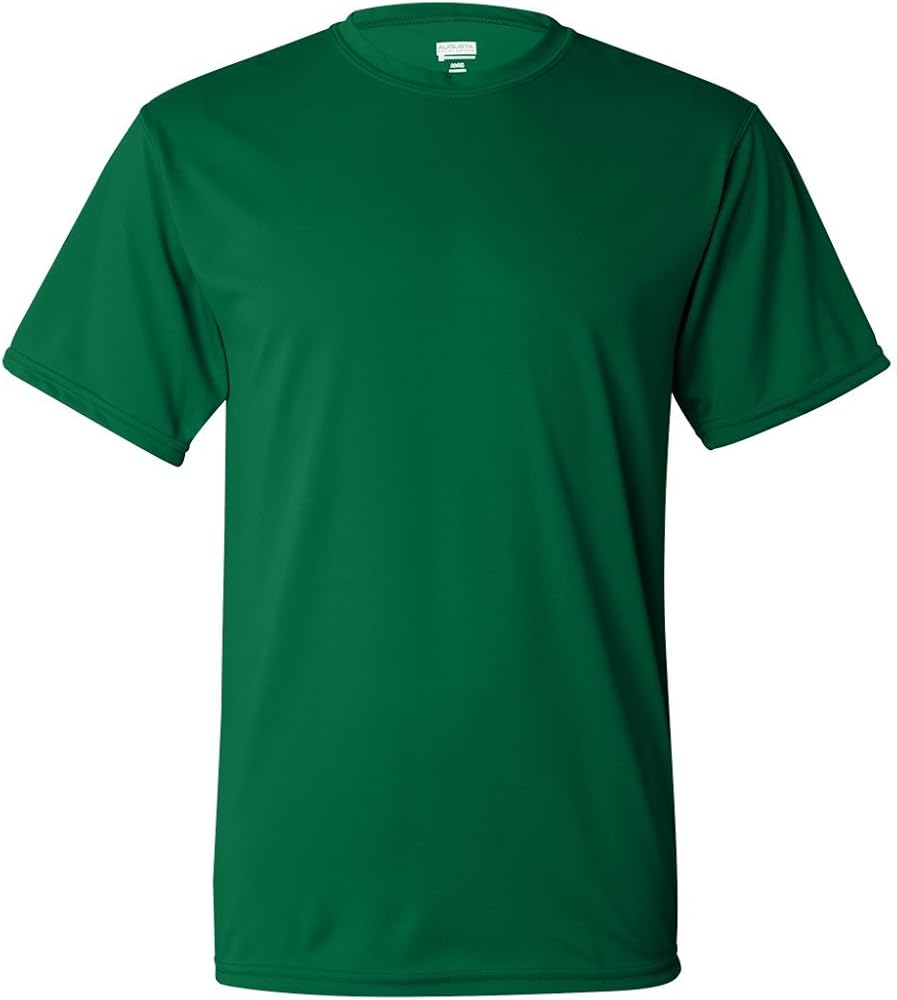 Augusta Sportswear 100% Polyester Moisture-Wicking Short-Sleeve T-Shirt (790), Kelly Green, M